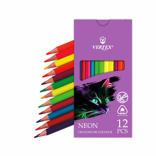أقلام ملونة فيرتاكس - Vertex CreArt colored pencils - نيون
